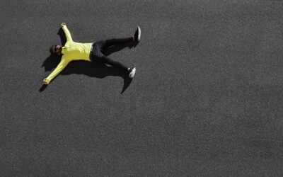 When you are flat on your back, you are still looking up